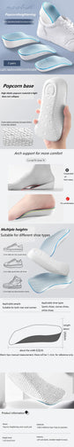 Height Increase Orthopedic Insoles for Men