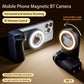 Magnetic Smartphone Handle Grip with Fill Light