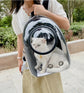 Space Pet Backpack Carrier – Transparent Breathable Travel Bag